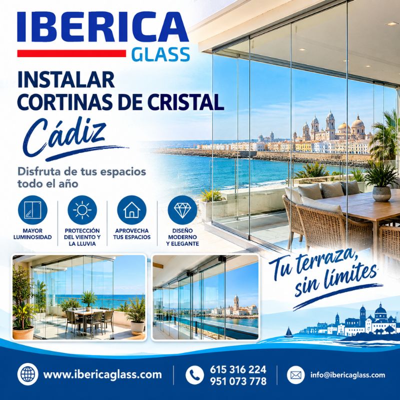 Iberica Glass | Instalar Cortinas de Cristal en Cádiz